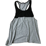 ASOS Tank Top Black and Grey Sleeveless Casual Summer Wear Large