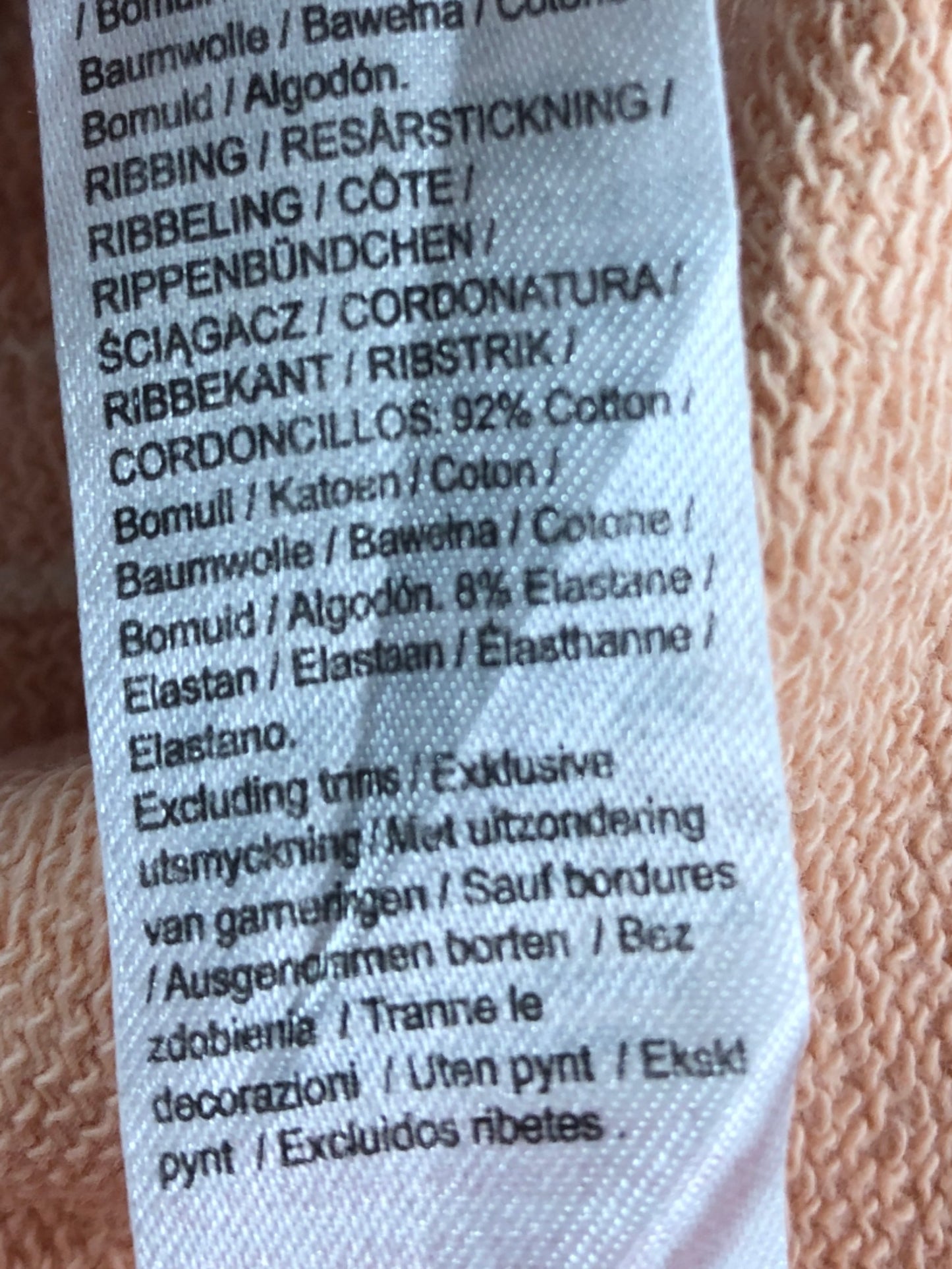 River Island Mini Girls Hoodie Size 4-5 Years Pink Cotton Pullover With Logo