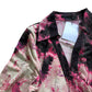 BCBGMAXAZRIA Wrap Dress Size S Women's Long Sleeve Tie Dye Pink