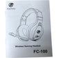 Fachixy FC-100 Wireless Gaming Headset Over Ear Headphones RGB Lighting Noise-Ca