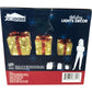 Joie Domi 3pcs Transparent Gift Box LED Holiday Lights Decor Indoor Use