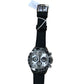 OLEVS Chronograph Watch Water Resistant 30m Men's Black Strap Silver 2875