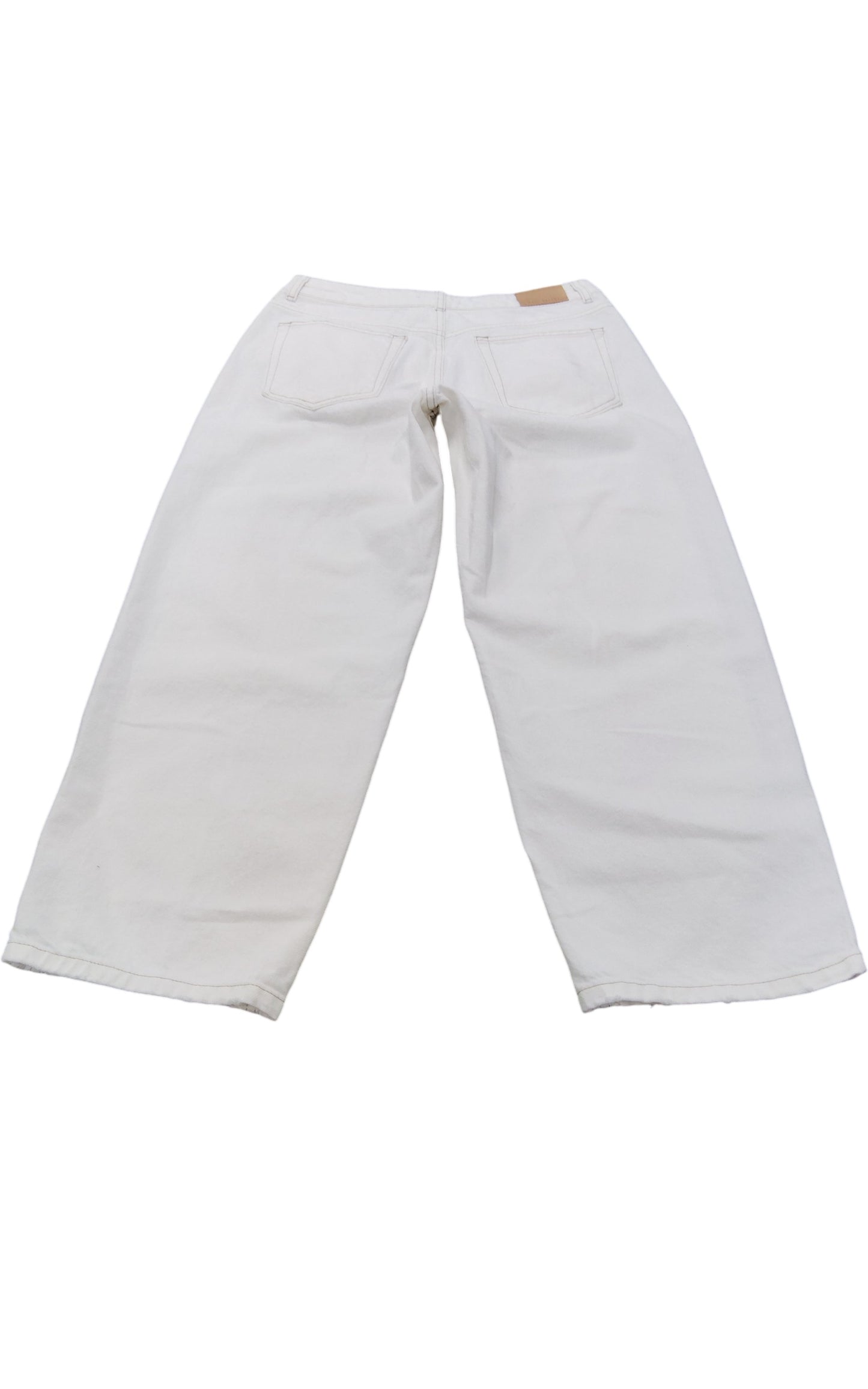 Premium White Denim Jeans UK12 Women's Casual Everyday Wear Cotton