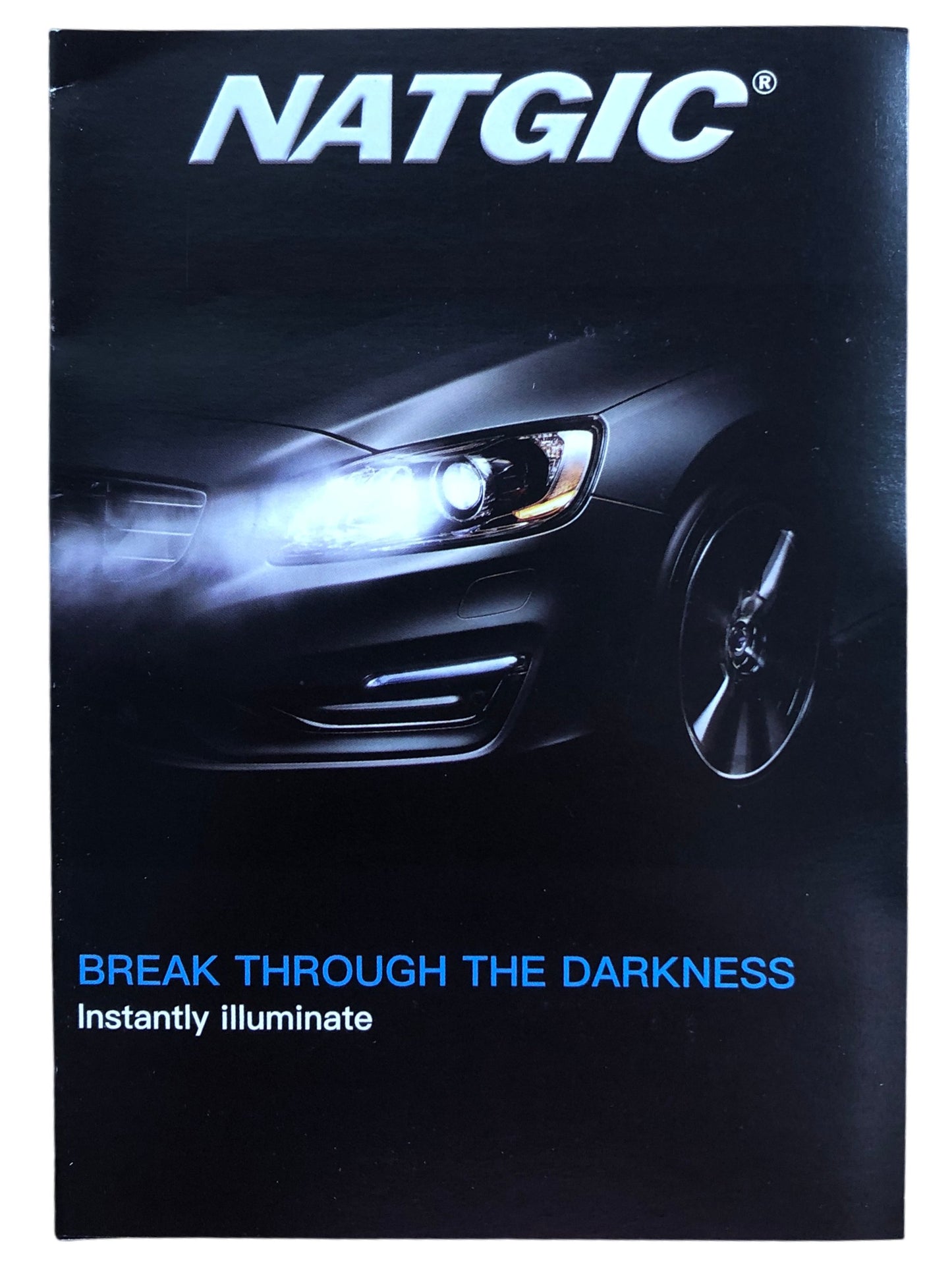 NATGIC LED Headlight Kit H7 9600K High Brightness Replacement Bulbs New