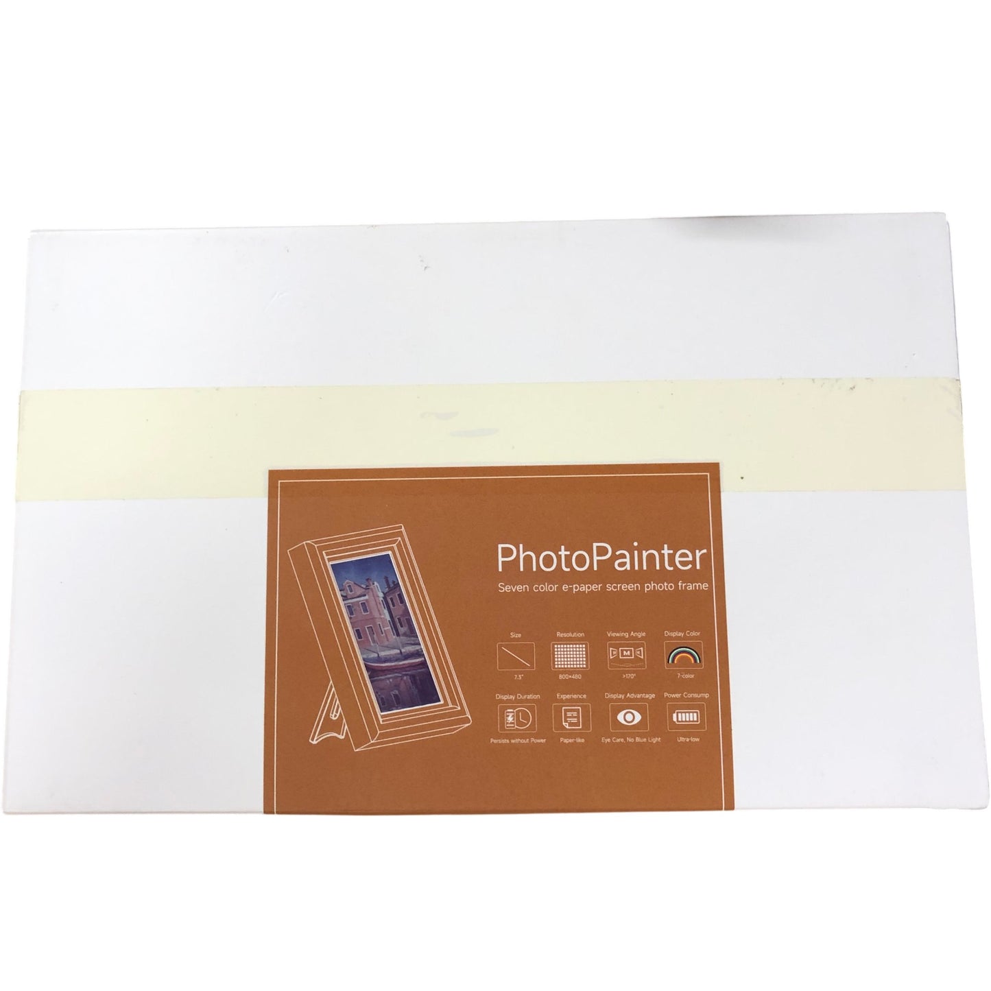 CRYFOKT 7.3 Inch PhotoPainter Digital Photo Frame Seven Color E-Paper Display