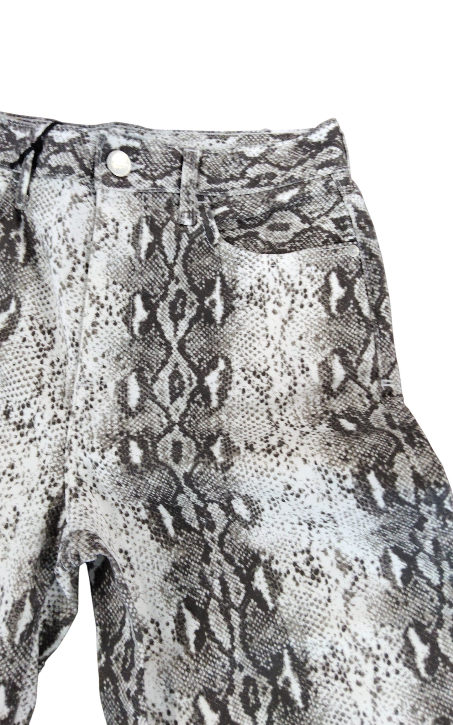 River Island Crop Jeans UK12 Women's Snake Print Denim Specialist Trousers