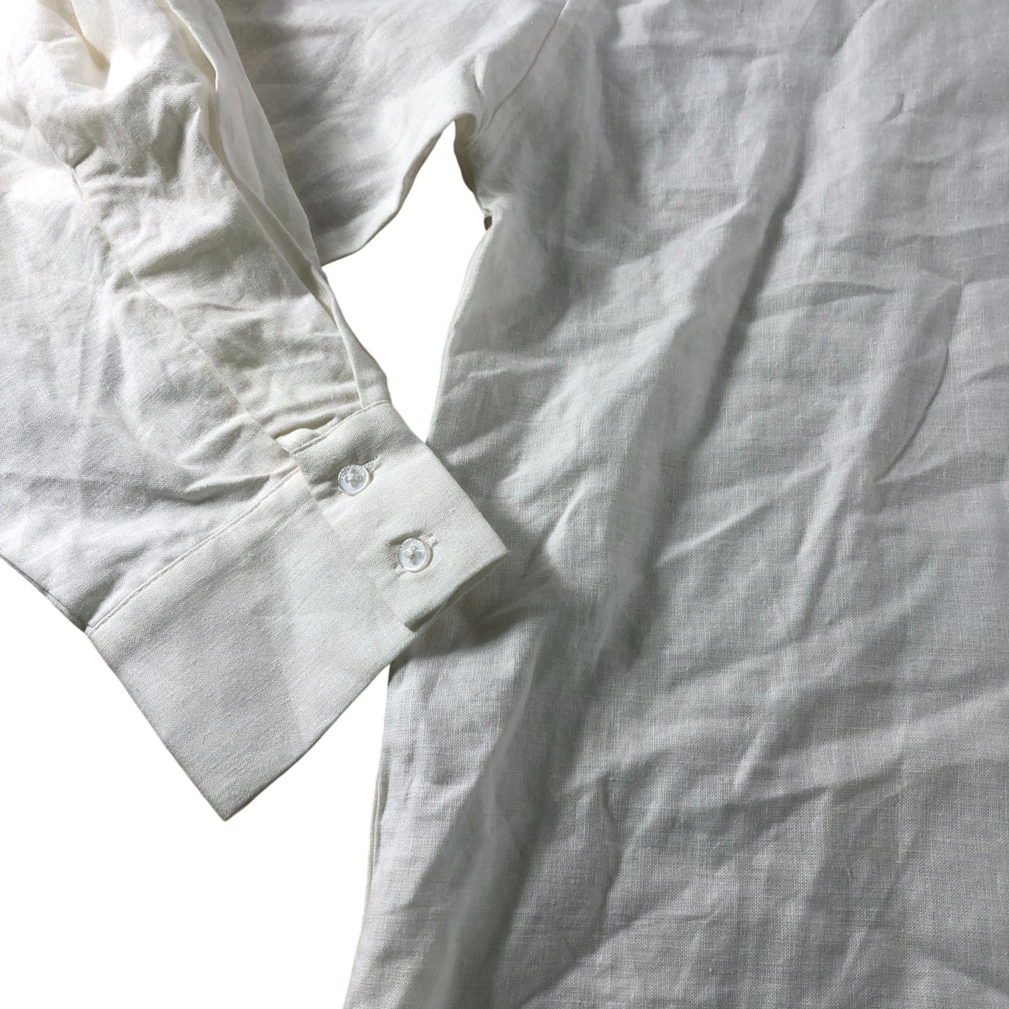 Cotton Club White Broderie Anglaise Shirt - Size 14