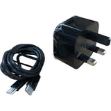 TEYASI USB C Fast Plug Charger with Cable Black Power Adapter