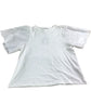 River Island White Top UK XS Women's Cotton Eyelet Puff Sleeve