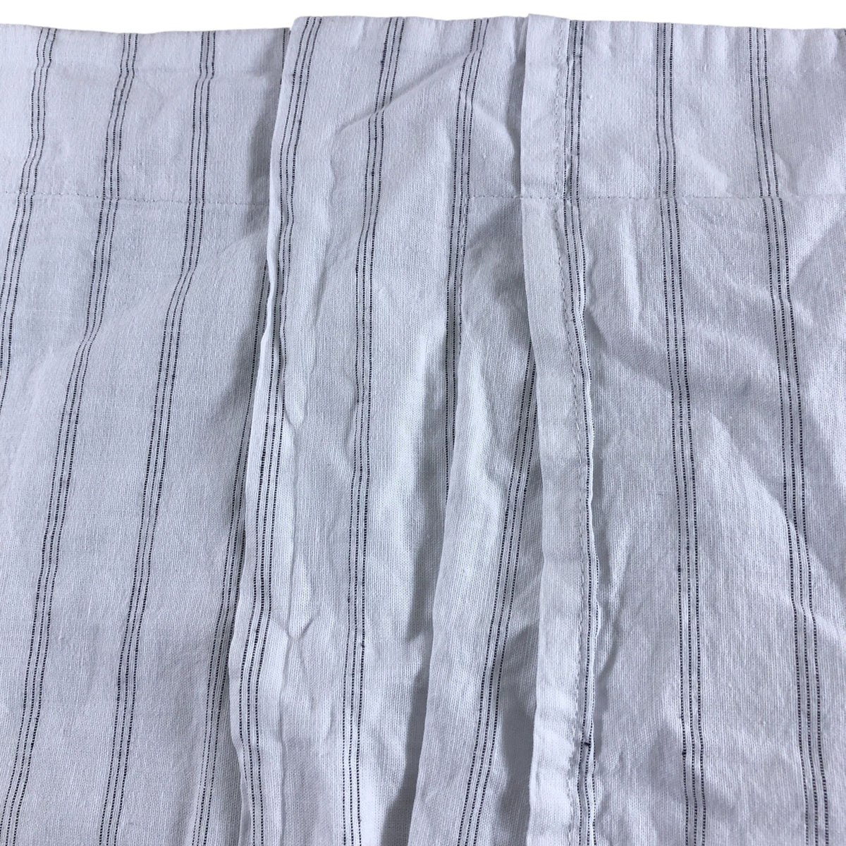 1 Piece Standard Pillowcase 50x75cm Cotton Hemp Striped White