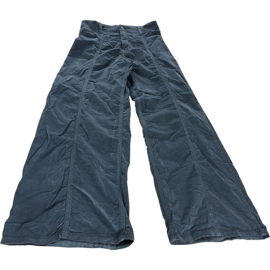 Grey Corduroy Wide Leg Trousers Size 8 Women's