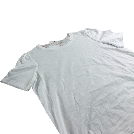 Boden White T-Shirt Women's Short Sleeve Cotton Casual Top UK12