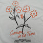 River Island Floral Design T-Shirt Size S Women's White Short Sleeve Top