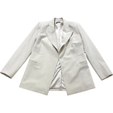 Cream Tailored Open Blazer Jacket Size 6