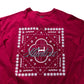HUNTRX KPOP Demon Hunters Long Sleeve T-Shirt Size L Women Red Cotton