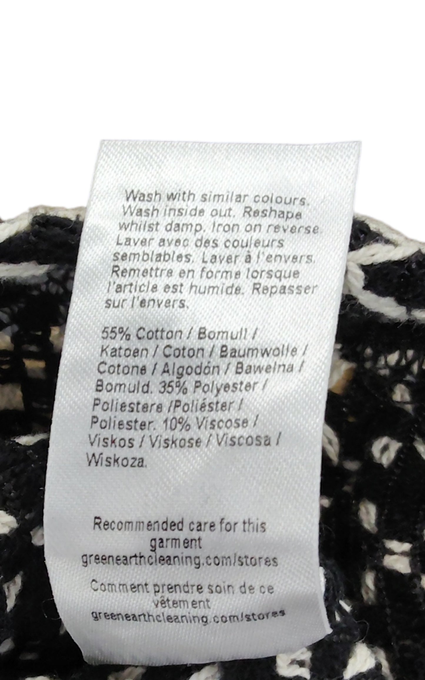 River Island Men's Short Sleeve Shirt Size M Black White Geometric Pattern