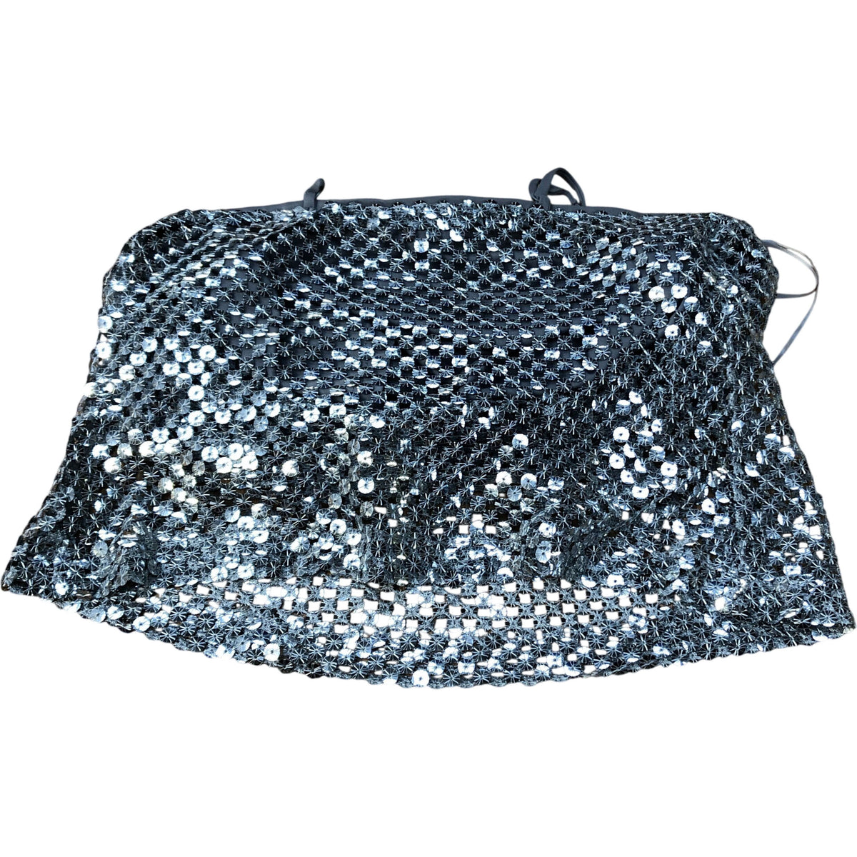 River Island Sequin Tank Top UK Size 12 Women's Sparkly Party Sleeveless Top