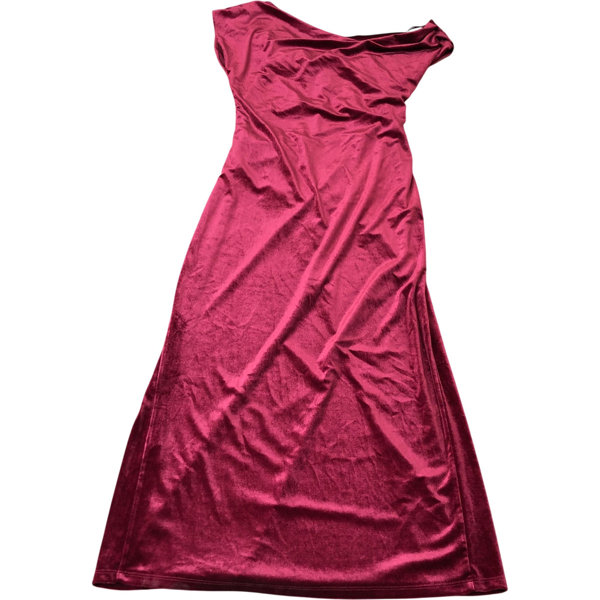 River Island Somewhere To Go Dress Women's Red Velvet Long Evening Gown Size 6