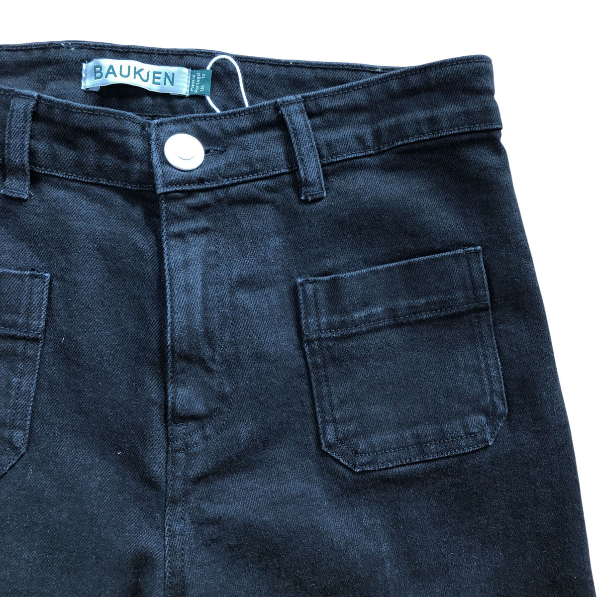 Baukjen Lou Cotton Stretch Jeans Caviar Black Size 10
