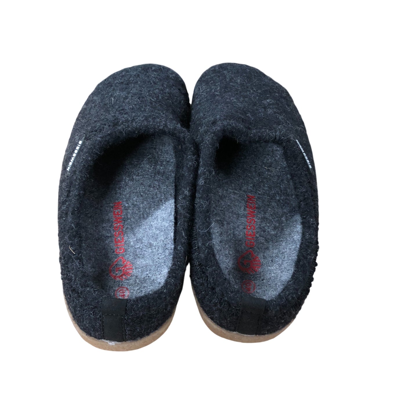 Giesswein Slippers UK 6.5 Women's Black Wool Upper Casual Indoor Footwear