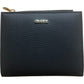 Grande 2805 Small Leather Bifold Wallet Black Genuine Leather Zip Closure