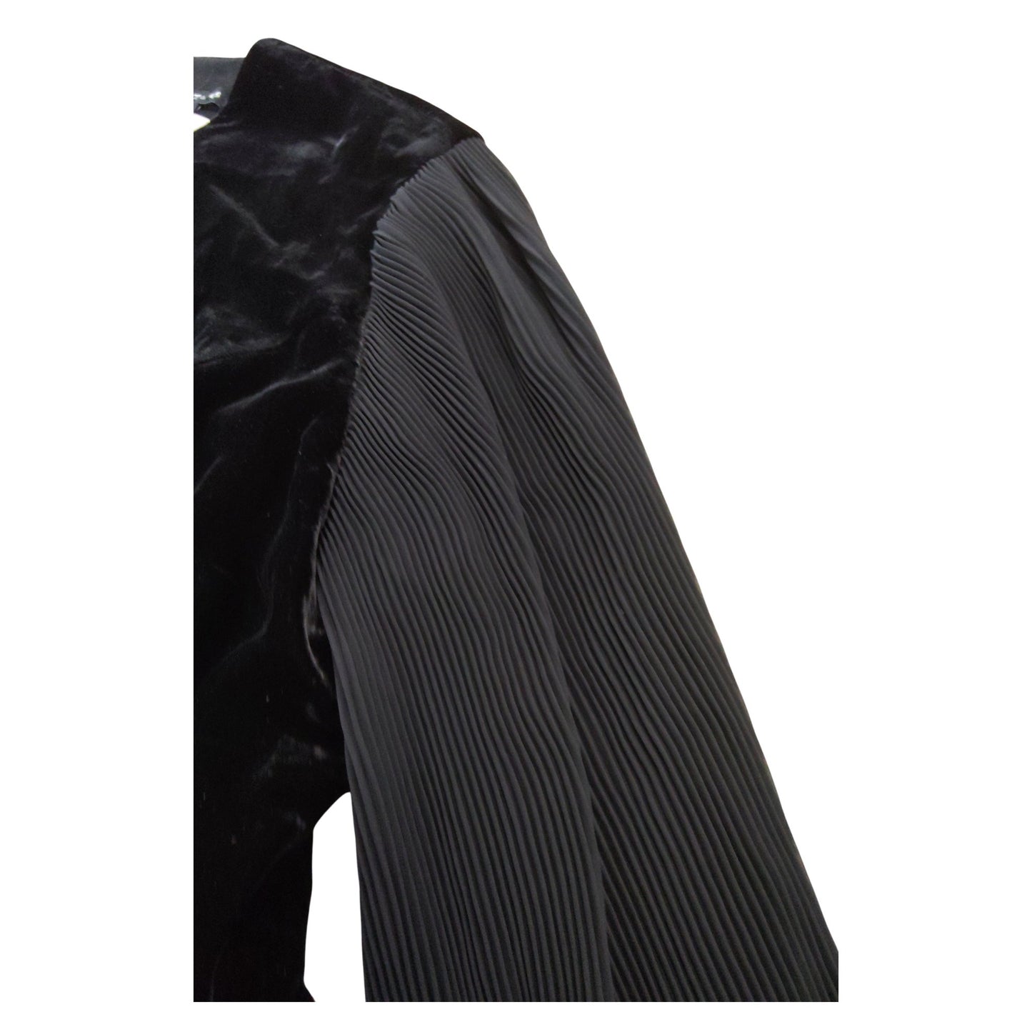 Long Sleeve Black Velvet Dress UK18 Women's Elegant Evening Wear