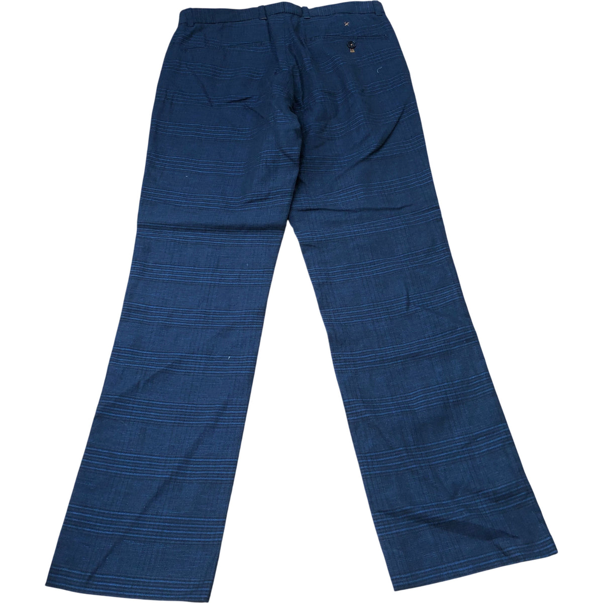Harrison Check Trousers 30R Men's Deep Blue