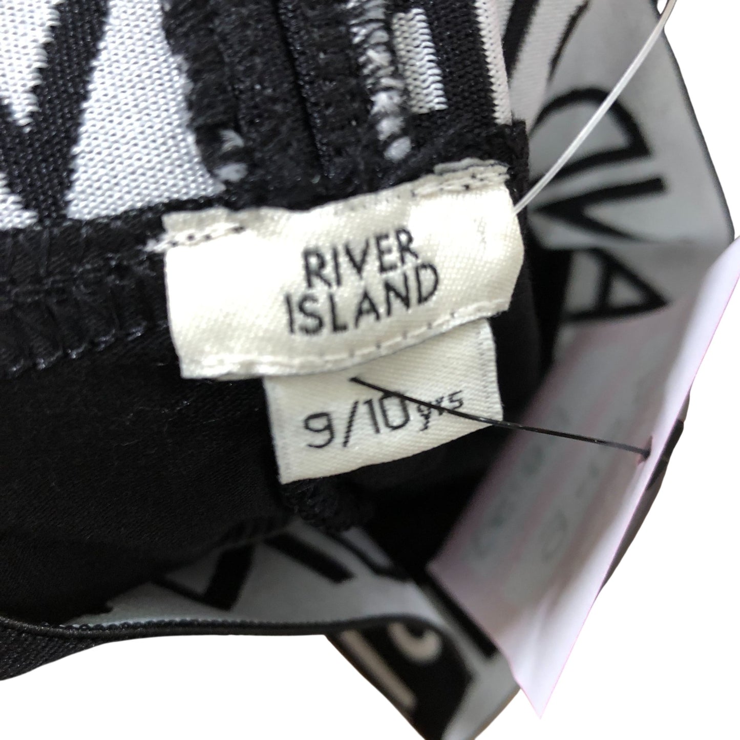 River Island Girls Leggings Age 9-10 Black Stretch Comfortable Casual Wear