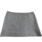 A-Line Skirt UK Size XL Women's Grey Silver Studded