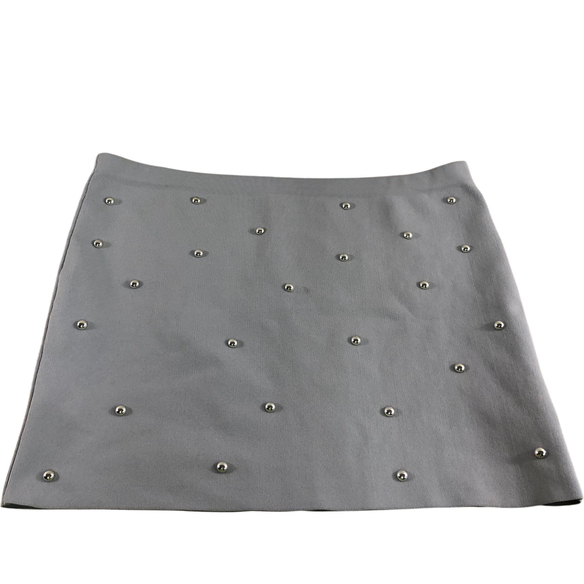 A-Line Skirt UK Size XL Women's Grey Silver Studded