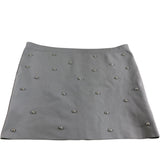 A-Line Skirt UK Size XL Women's Grey Silver Studded