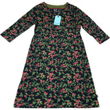 Weird Fish Shafika Organic Cotton Jersey Dress Size 12 Holly Print