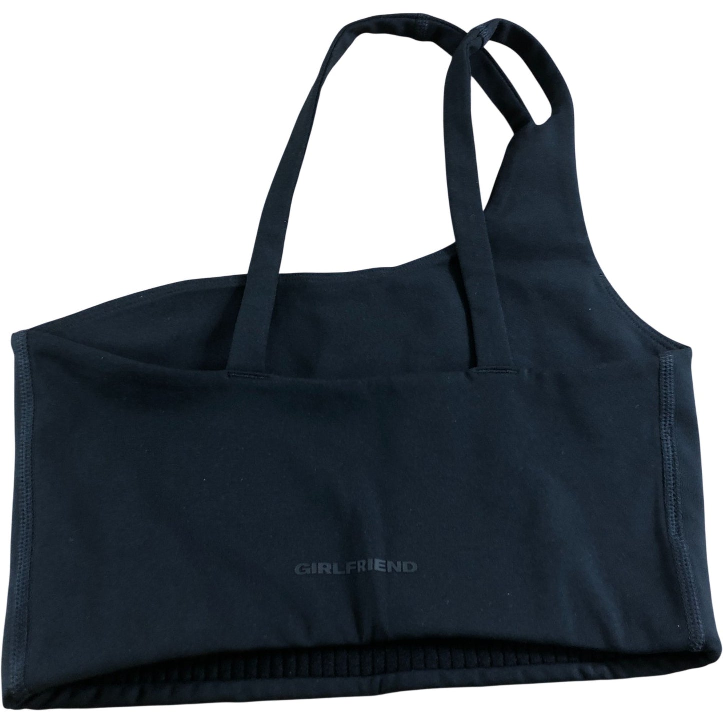 Girlfriend Collective Uma One Shoulder Bra Black XS Women's Activewear