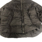 Hooded Puffer Jacket Black Zip Up Warm Coat Lightweight Large UK14-16