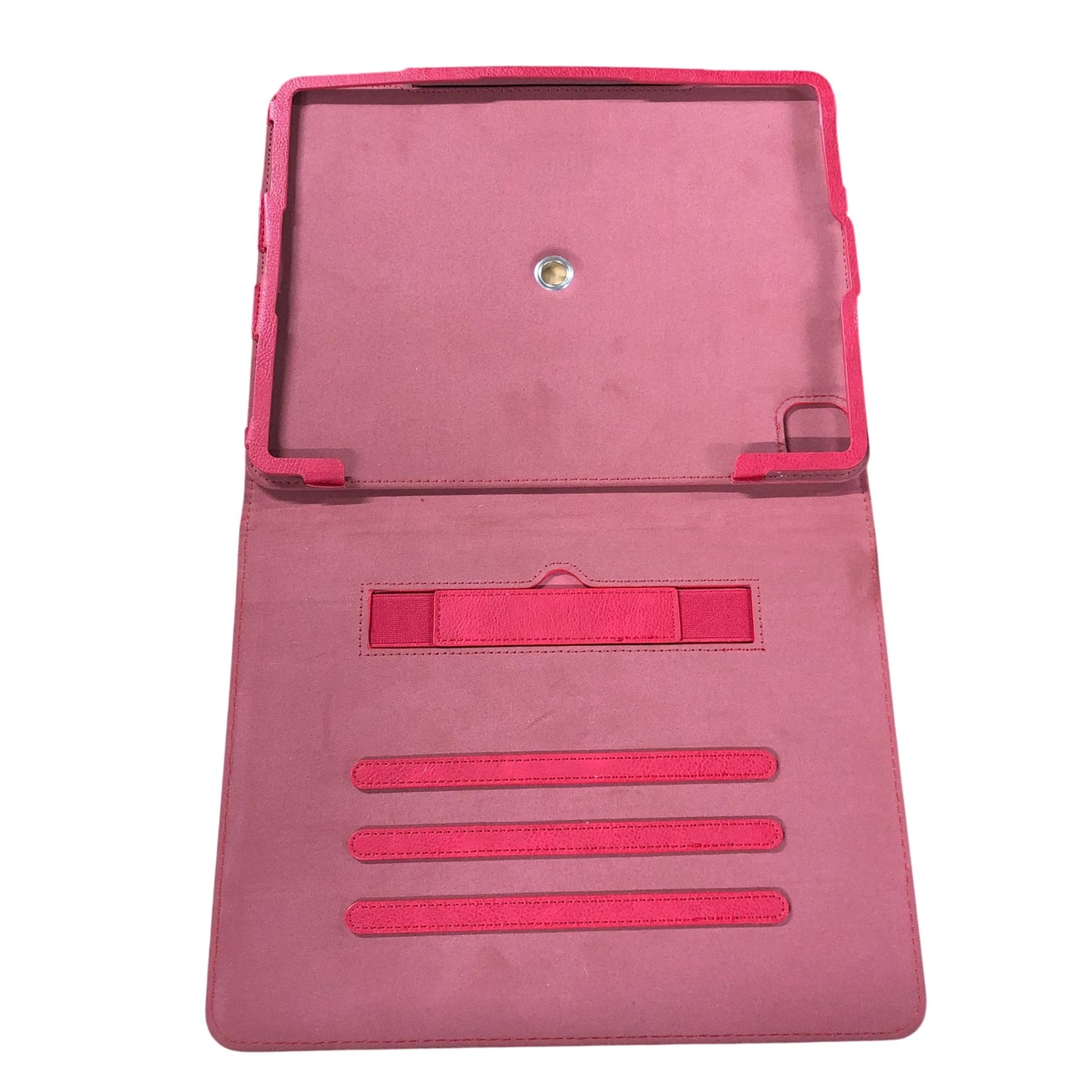 Red Faux Leather Tablet Case Protective Cover For iPad Samsung Galaxy 13.5 Inch