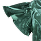 Rewritten Florence Waterfall Dress Size 8 Women's Olive Green Satin Long Dress