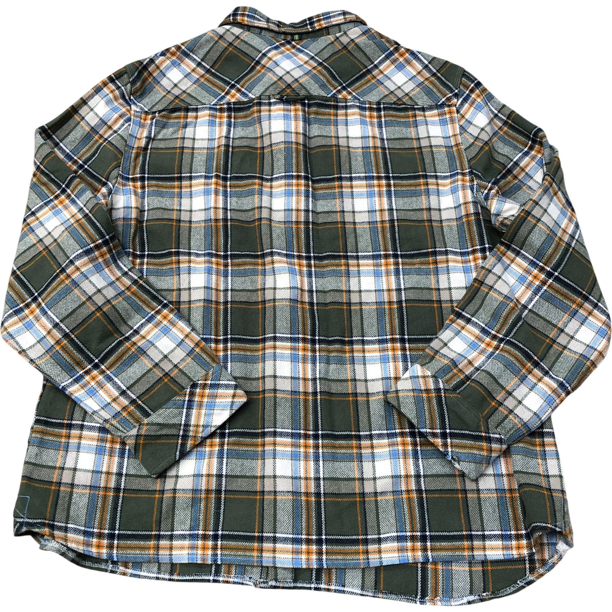 Green Plaid Flannel Shirt Size XXL