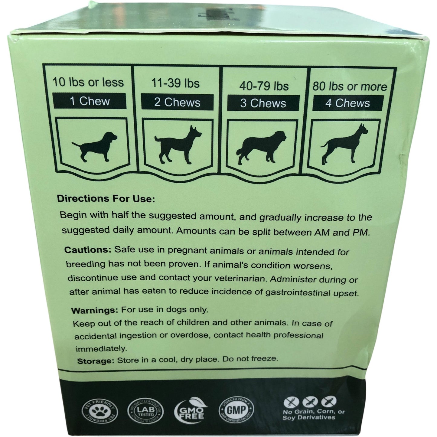 Tulipgril Probiotic Chews 180 Soft Chews Dog Digestive Health Gut Health