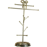Gold Bow Jewellery Stand Organiser