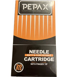 PEPAX Needle Cartridge 20 Pcs Safety Comfortable With Finger Tip For Tattooing