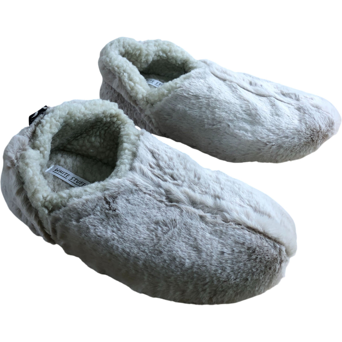 Slippers UK8 Women's Beige Soft Plush Indoor Footwear