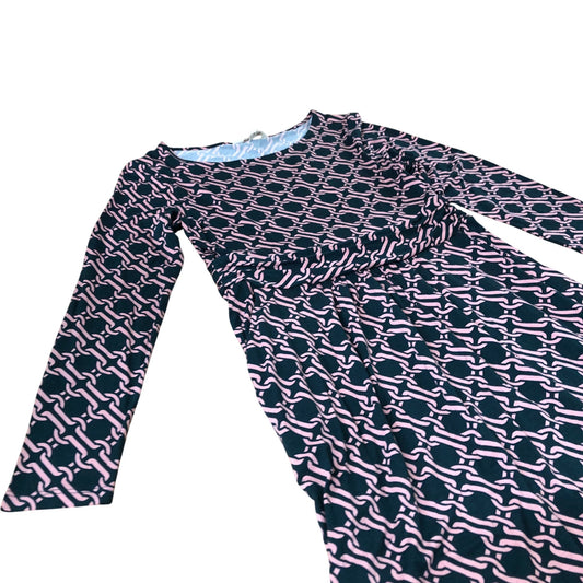 Boden Long Sleeve Dress Women's Floral Pattern Viscose Blend UK8