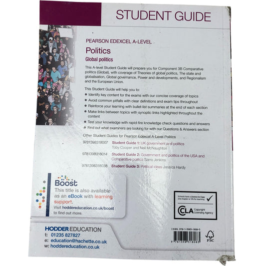 Pearson Edexcel A-Level Politics Global Politics Student Guide Second Edition