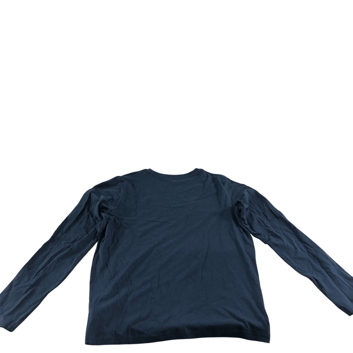 Bench Long Sleeve T-Shirt Men's Casual Navy Blue Cotton Comfortable Top Small