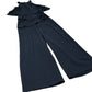 River Island Black Jumpsuit Women's Flounce Layered Wide Leg Playsuit