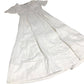 White Cotton Maxi Dress Women's Short Sleeve Summer UK8