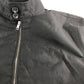 River Island Bomber Jacket M Men's Black Cotton Blend Zip Up