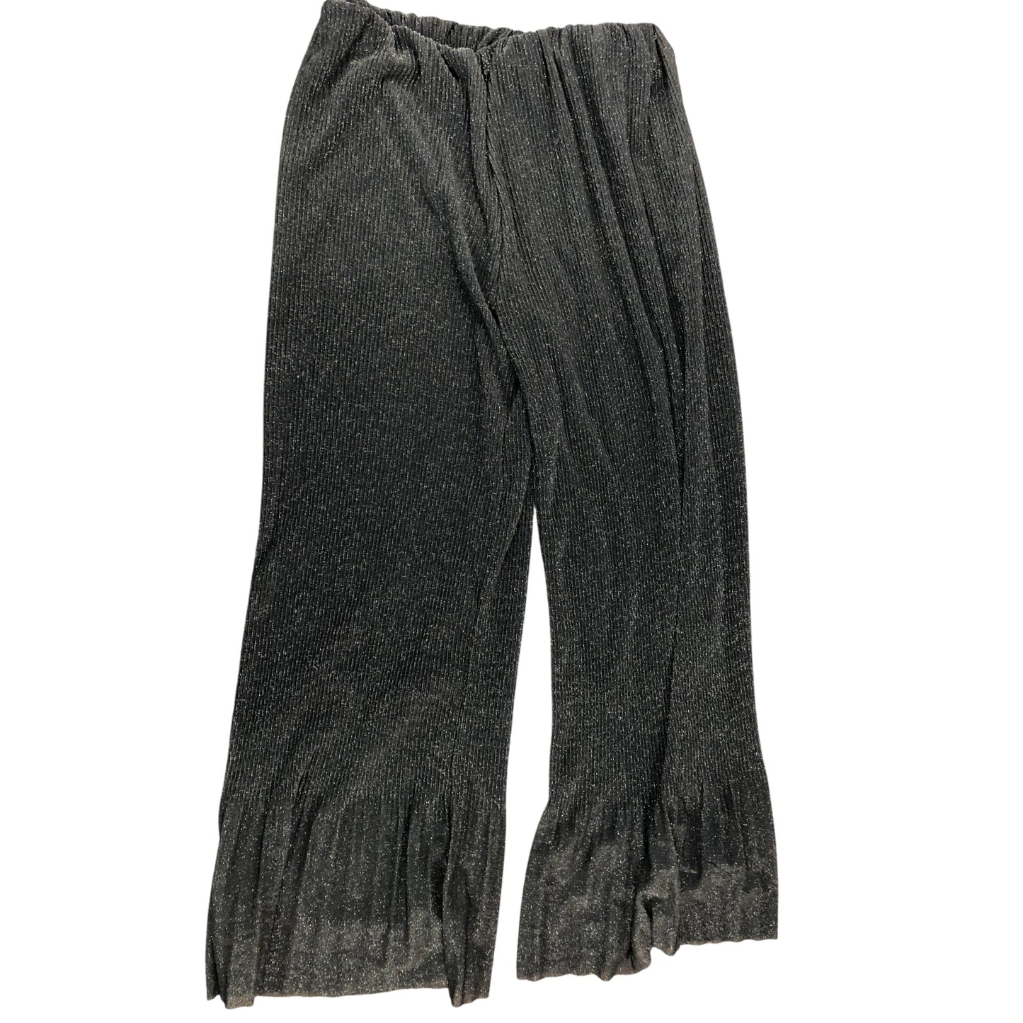 River Island Gold Shimmer Trousers UK 10 Women's Elasticated Waist Evening Wear