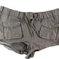 River Island Relaxed Fit Cargo Shorts Size 16 Women's Brown Casual Wear