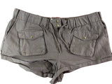 River Island Relaxed Fit Cargo Shorts Size 16 Women's Brown Casual Wear